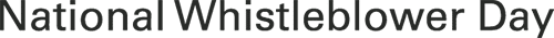 National Whistleblower Day: The Official Site Logo