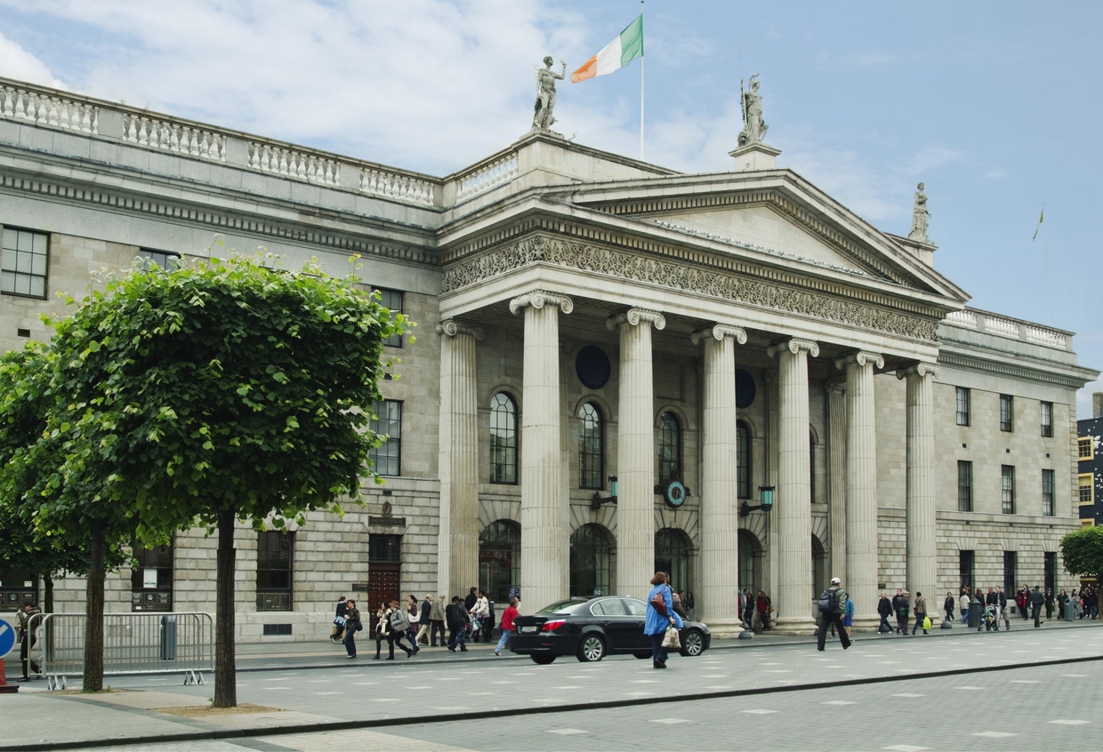 Facade of a government building