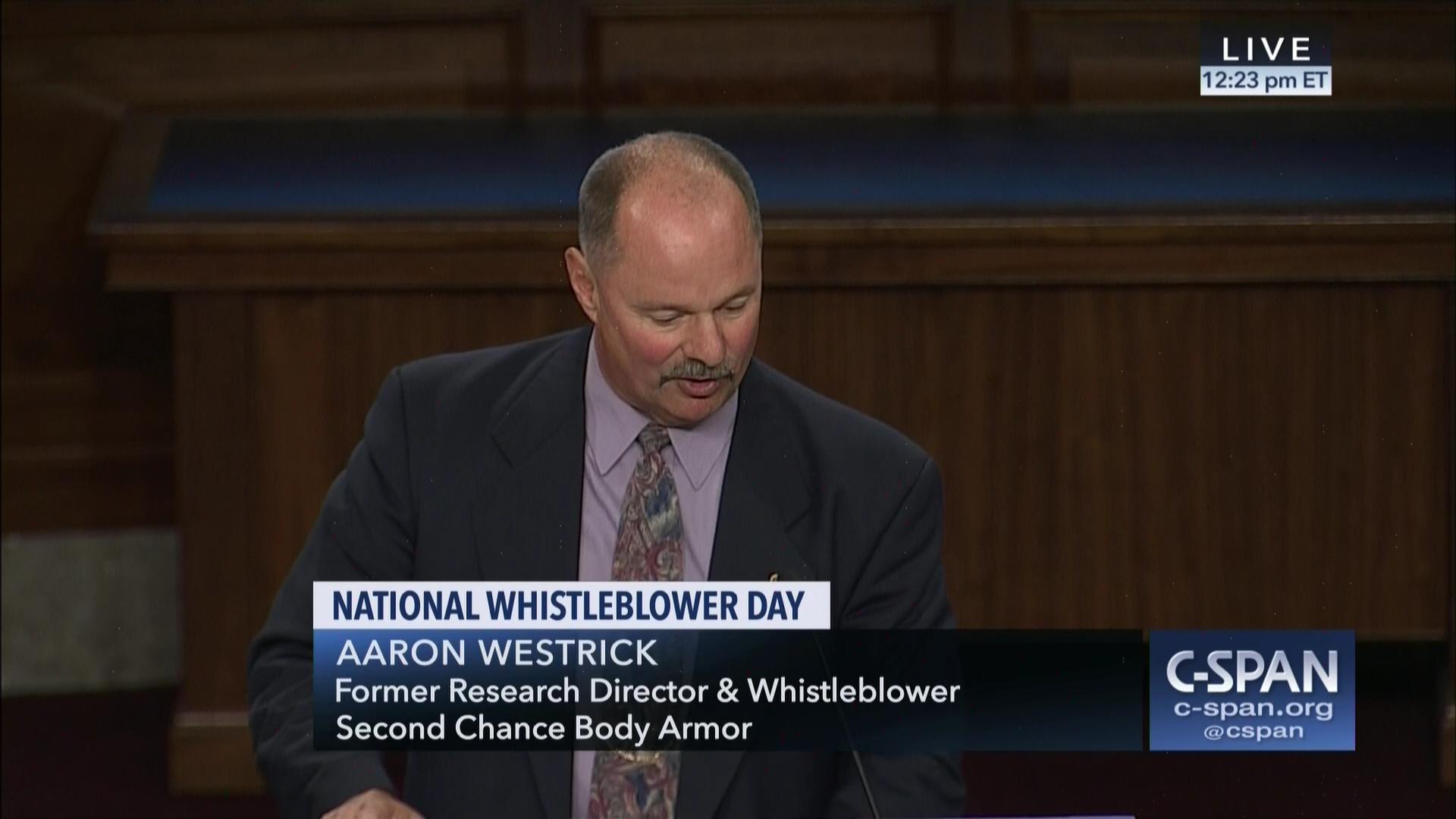 Dr. Aaron Westrick Dr. Aaron Westrick - National Whistleblower Day